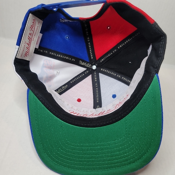 Philadelphia 76ers Mitchell & Ness NBA 75th Anniversary What The? Snapback Hat. - Picture 5 of 6